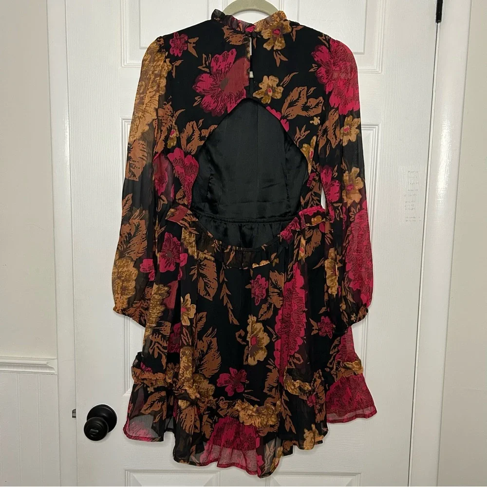 Anthropologie Porridge Puff-Sleeved Floral Mini Dress - Picture 12 of 16